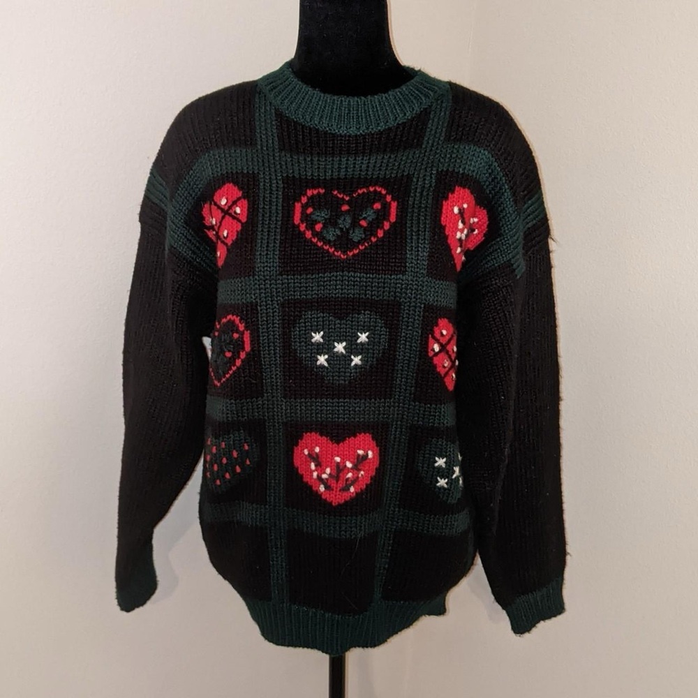 Heart Sweater Size Large